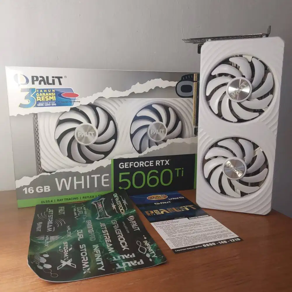 Palit Geforce RTX 5060 Ti White OC 16GB GDDR7 Garansi NJT Sept 2028
