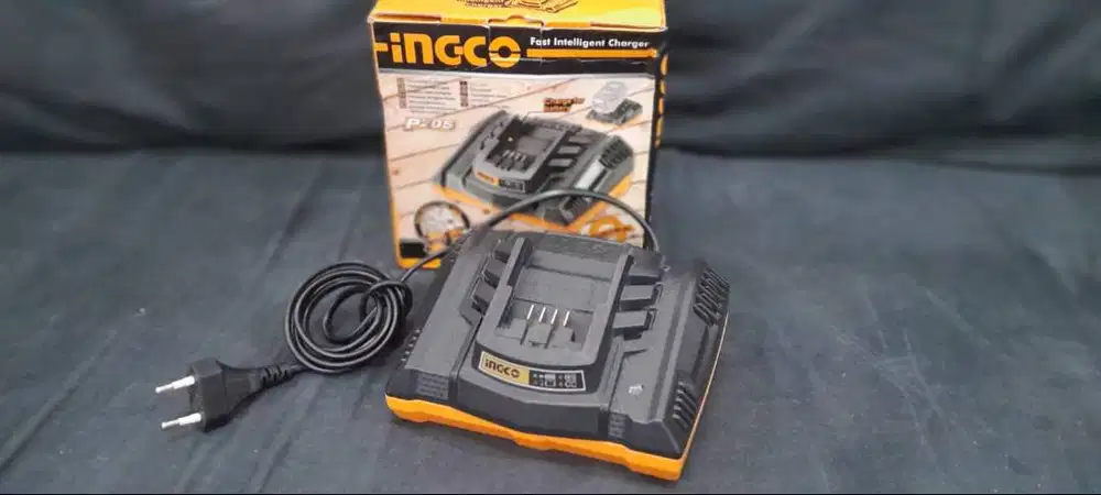 Ingco Fast Charger 20V 4Ah 4 Ah Ampere Besar bukan 2Ah