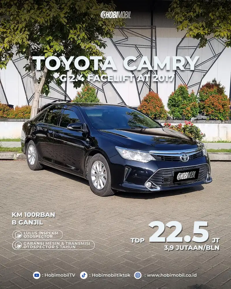 Toyota Camry G 2.5 at 2017 garansi mesin transmisi 5th