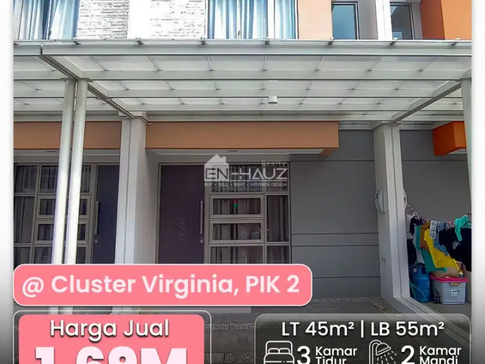 (MT) DIJUAL RUMAH CLUSTER VIRGINIA, PIK 2