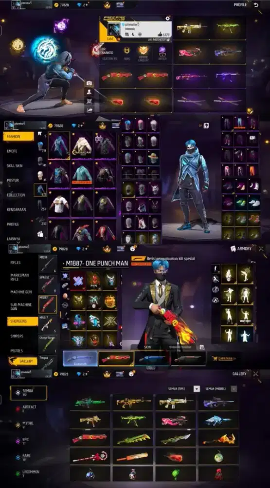 SEDIA JUAL AKUN FREE FIRE TERJAMIN AMAN DAN TERPERCAYA