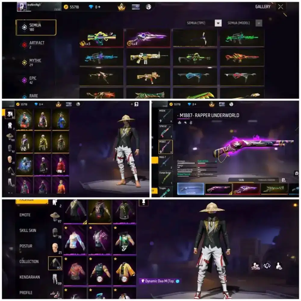 SEDIA JUAL AKUN FREE FIRE TERJAMIN AMAN DAN TERPERCAYA