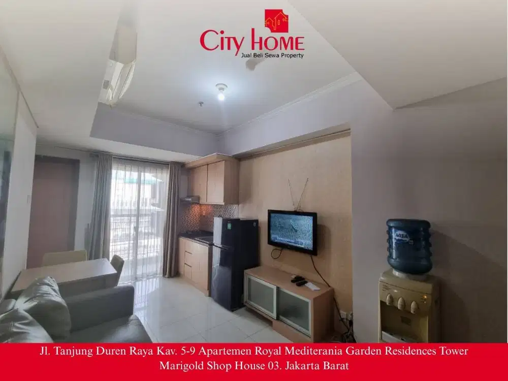 Disewakan Apartemen 2 Kamar Furnished Lantai Rendah, Jakarta Barat