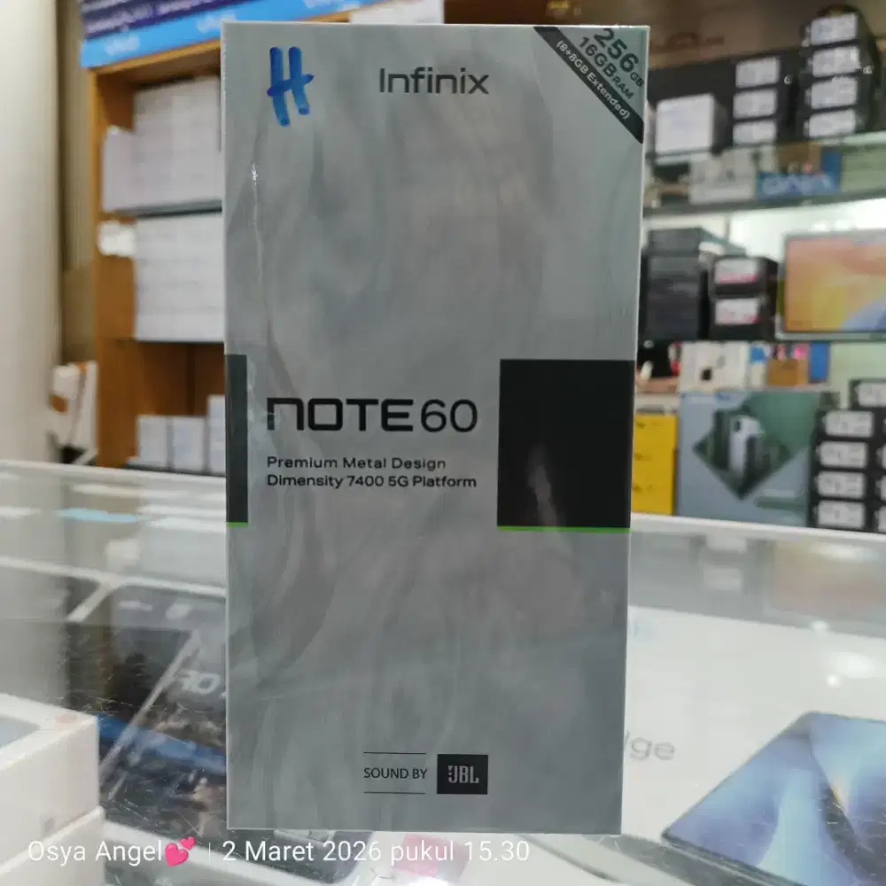 Infinix note 60 5G 8/256 garansi resmi 12 bulan segel original