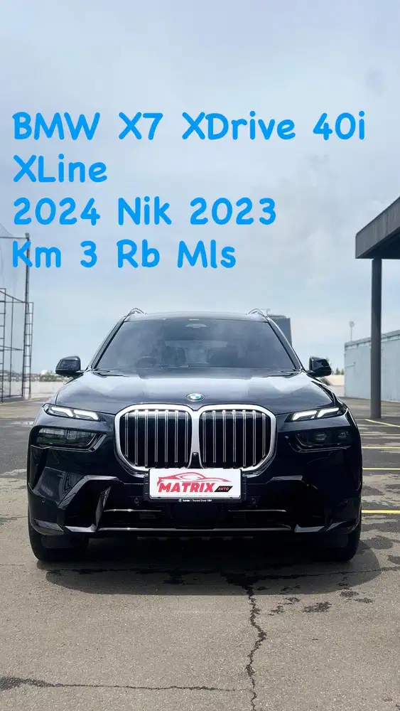 BMW X7 XDrive40i XLine 2024 Nik23 Black on black Siap pakai