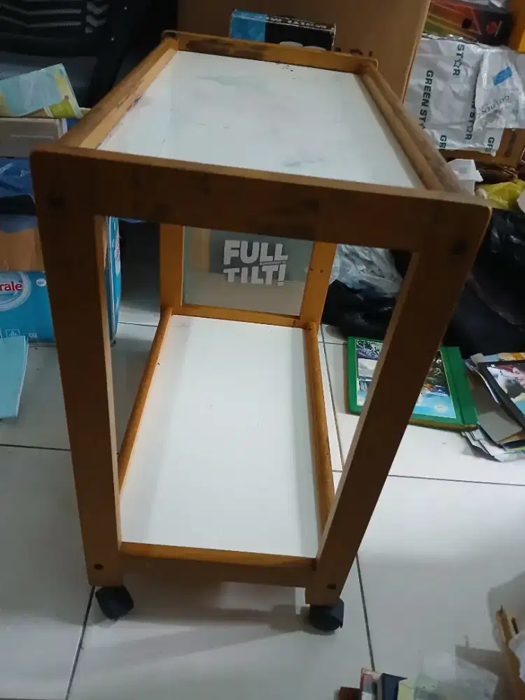 Rak Kayu 2 Tingkat Murah