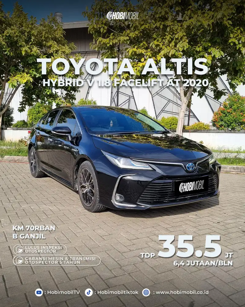 Toyota Corolla Altis V 1.8 Hybrid at 2020 garansi mesin transmisi 5th