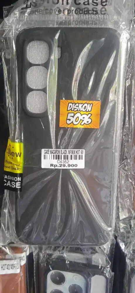 CASE MACARON BLACK INFINIX HOT 60I ATLANTIS DASYAT