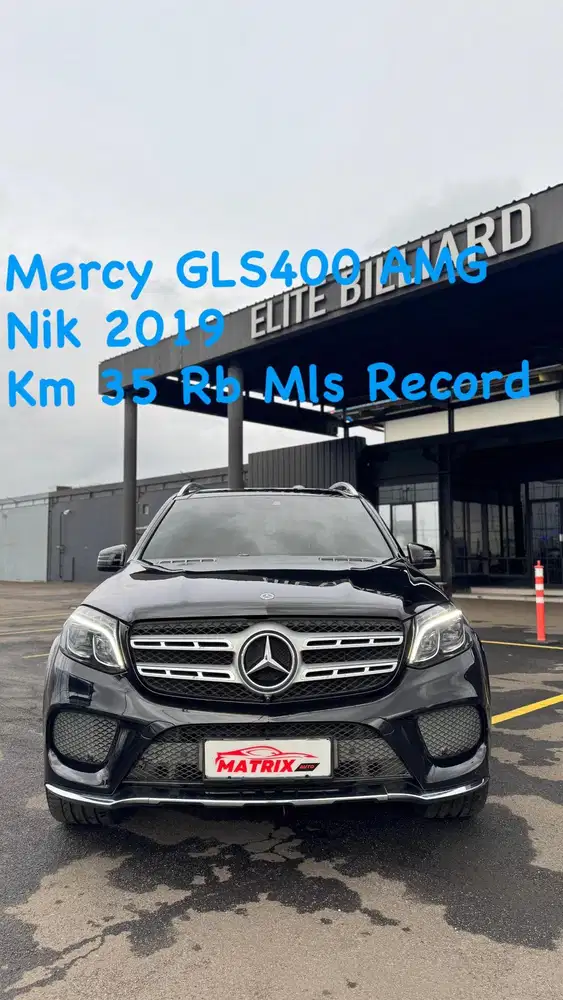 Mercy Gls400 AMG 4matic Nik 2019 Black on black Siap pakai