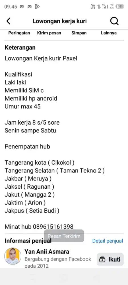 Lowongan kerja kurir