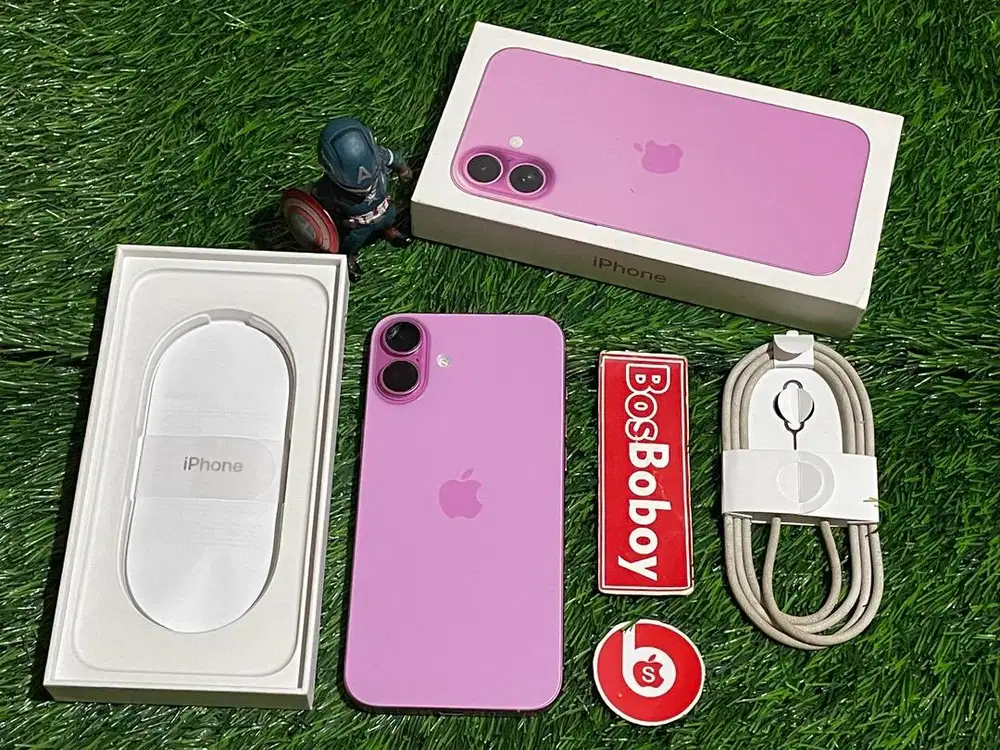 Iphone 16 plus 128gb pink garansi resmi ibox fullset ori bandung