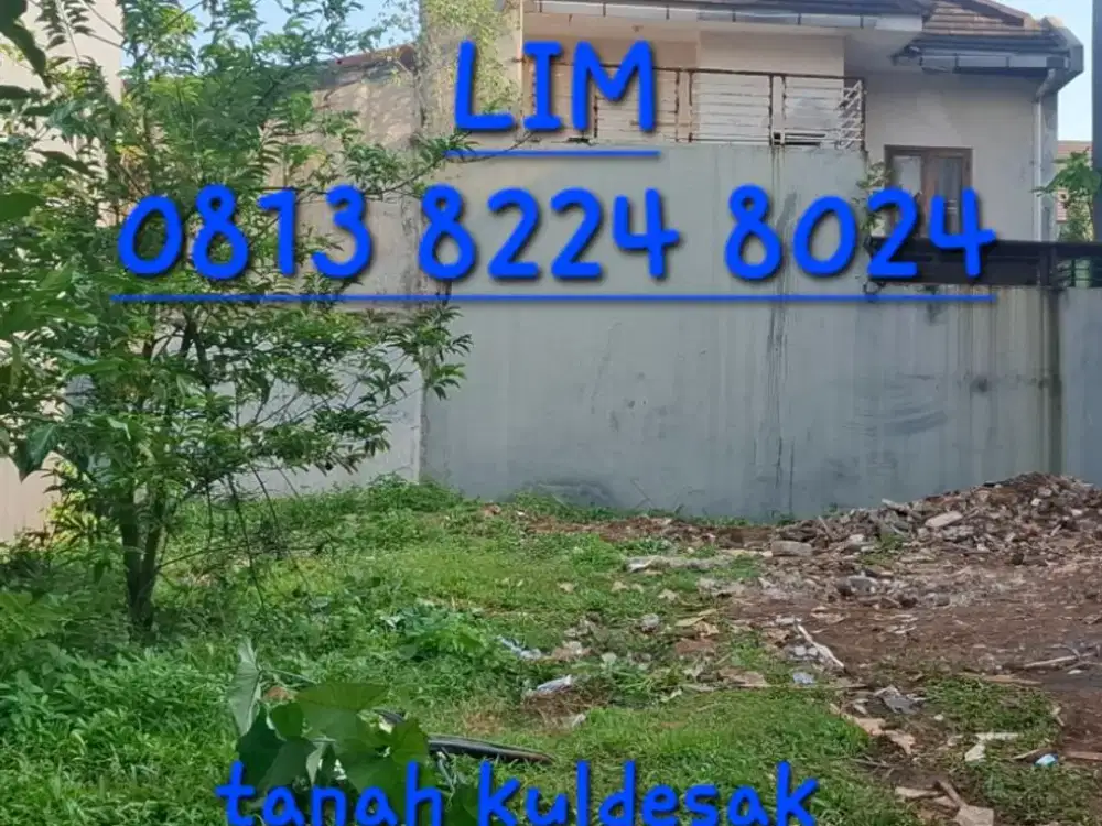 TANAH KAVLING MURAH POSISI KULDESAK/POJOK LT 161 KOTA WISATA CIBUBUR JAKARTA TIMUR