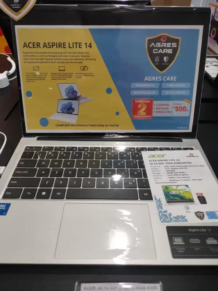 ACER ASPIRE LITE 14 | 8GB DDR5 | INTEL CORE 3 PROCESSOR N355