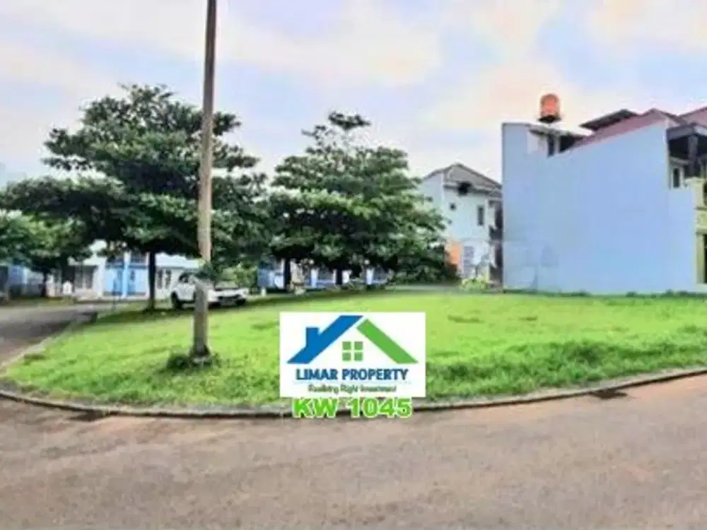 Kavling Hook Depan Taman Harga Bagus di Kota Wisata Cibubur