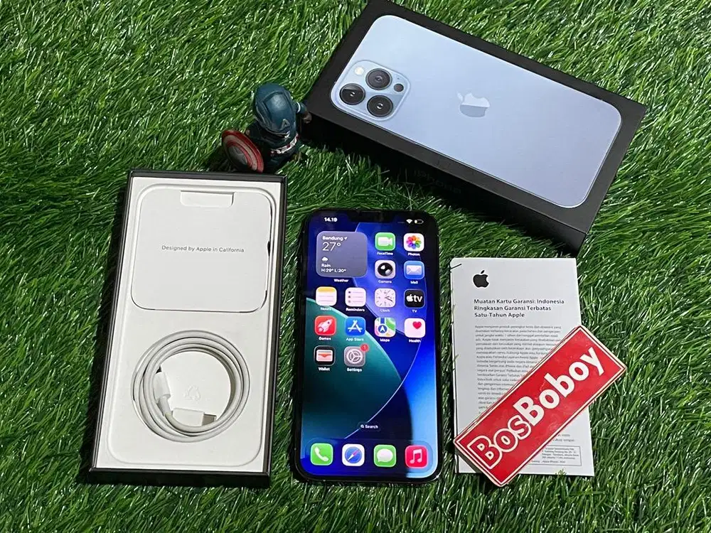 Iphone 13 pro max 256gb sierra blue garansi resmi ibox bandung