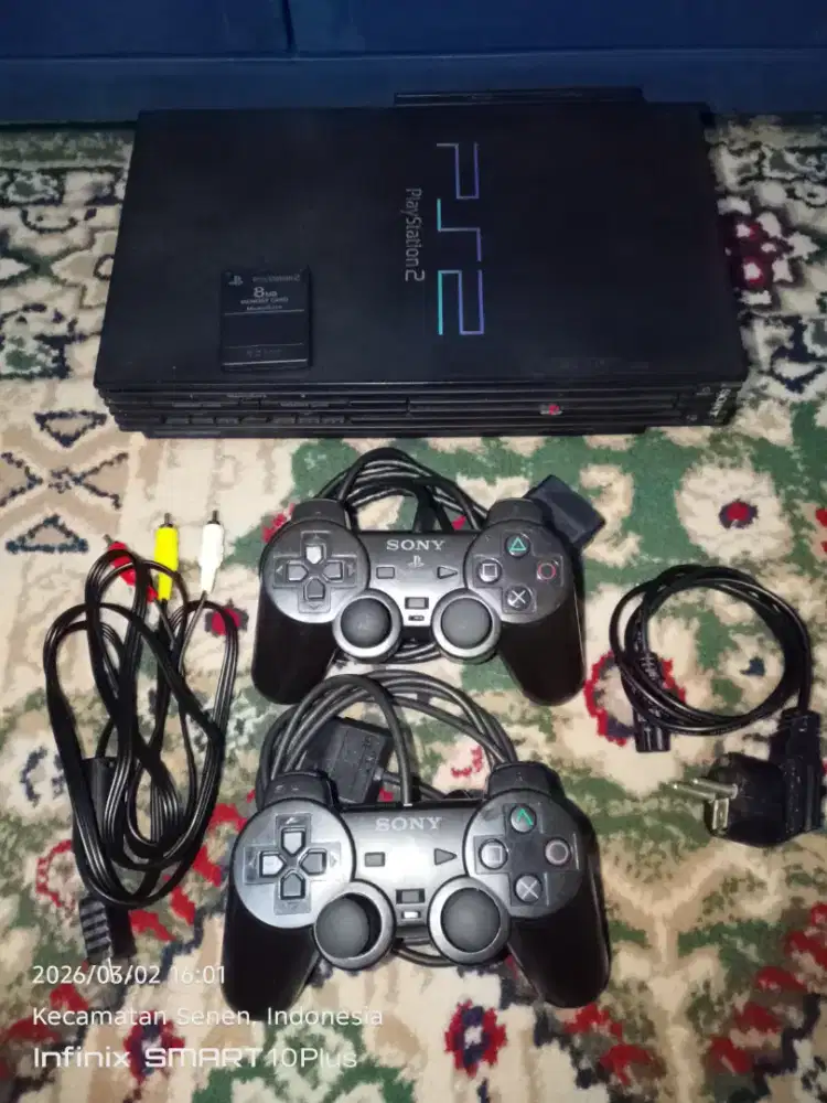 PS2 Fat matrix HDD dalam 80GB SIAP PAKAI