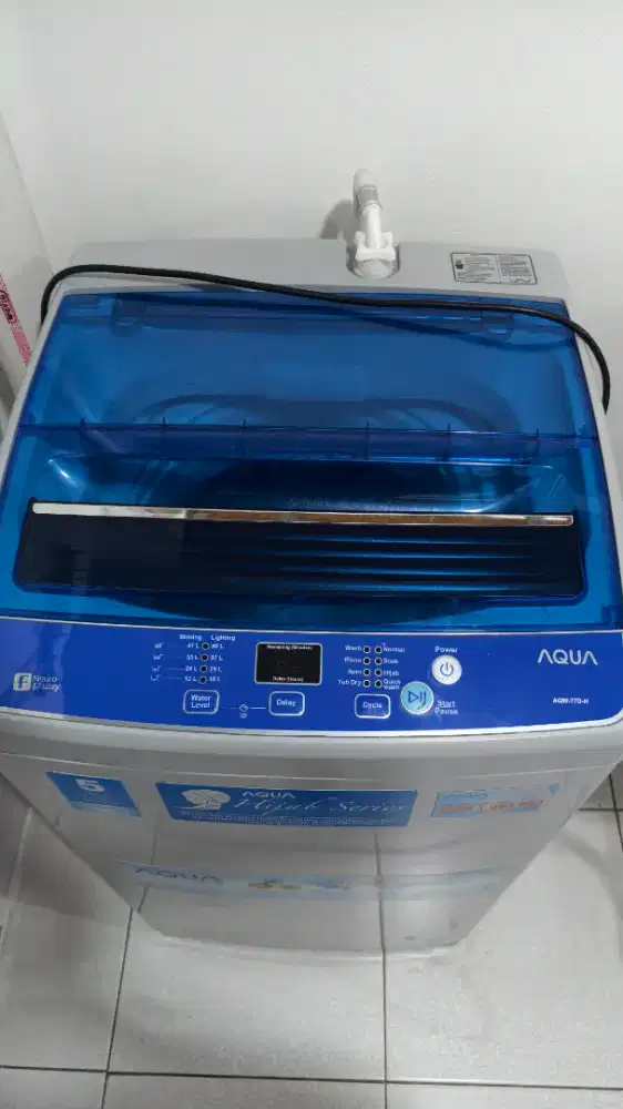 Mesin cuci Aqua 1 tabung atas type 77D-H No Minus