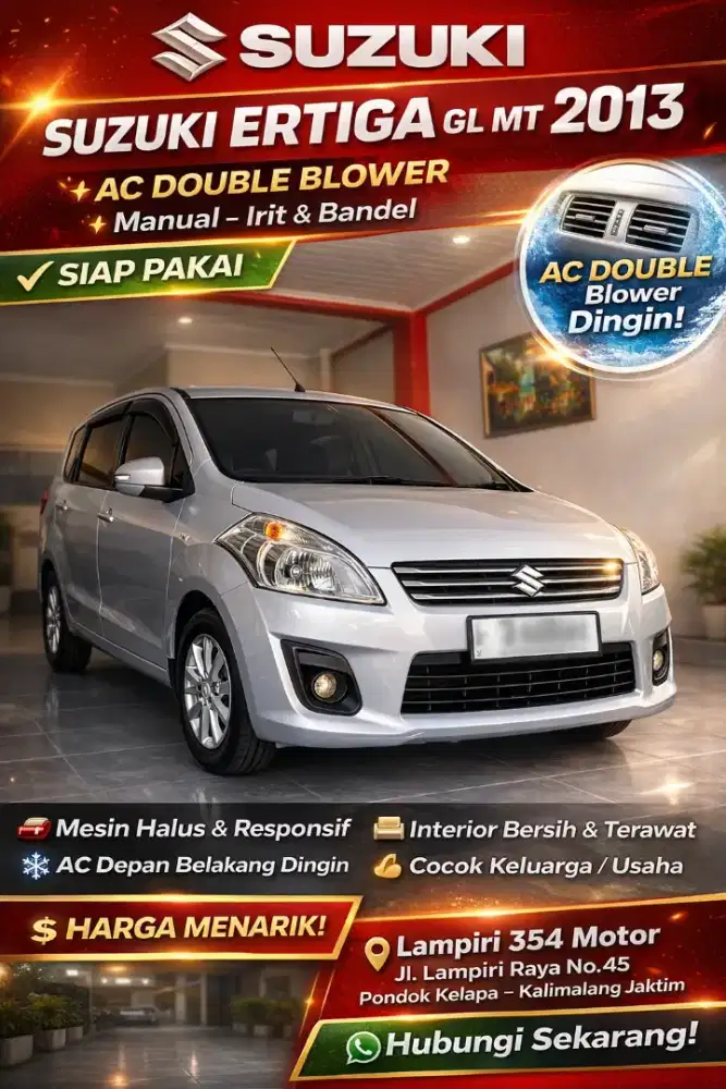 Suzuki ertiga Gl manual 2013 AC double