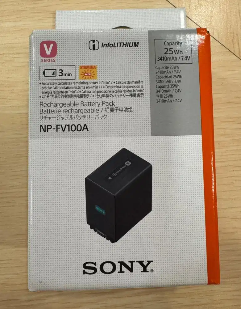Jual Battery Sony Handycam tipe V NP-FV100A Original