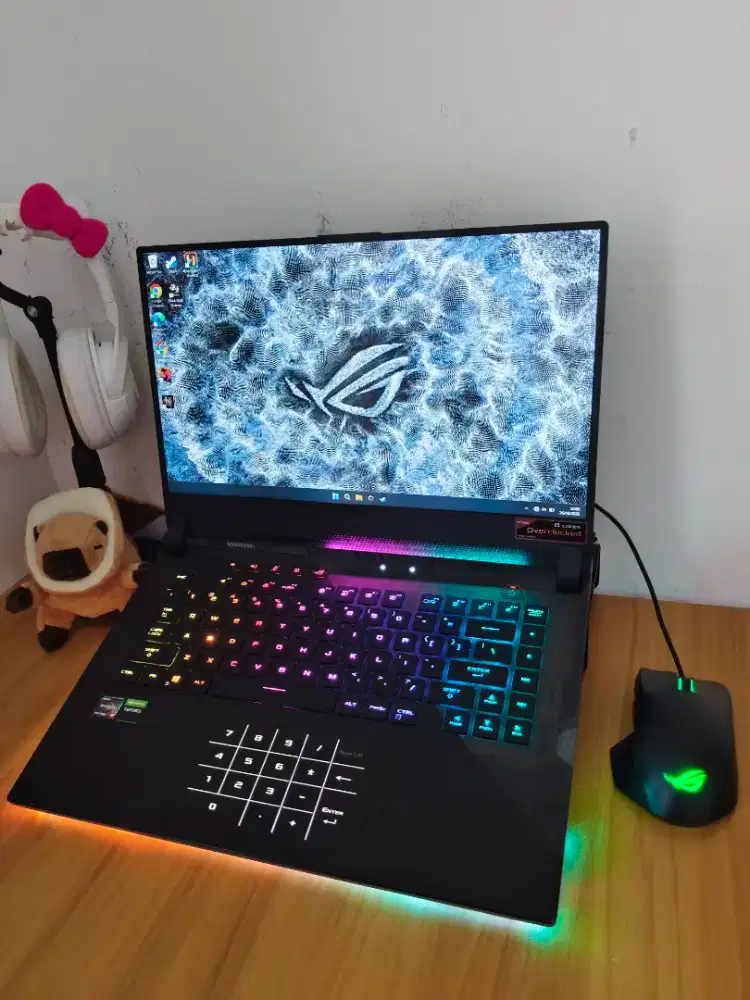 Laptop gaming high end ROG SCAR 15 RTX 3080 VRAM 16GB SSD 2TB RAM 32GB