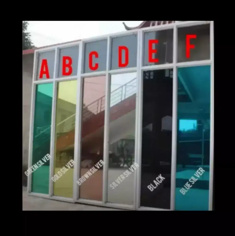 Sticker, kaca film & sanblast