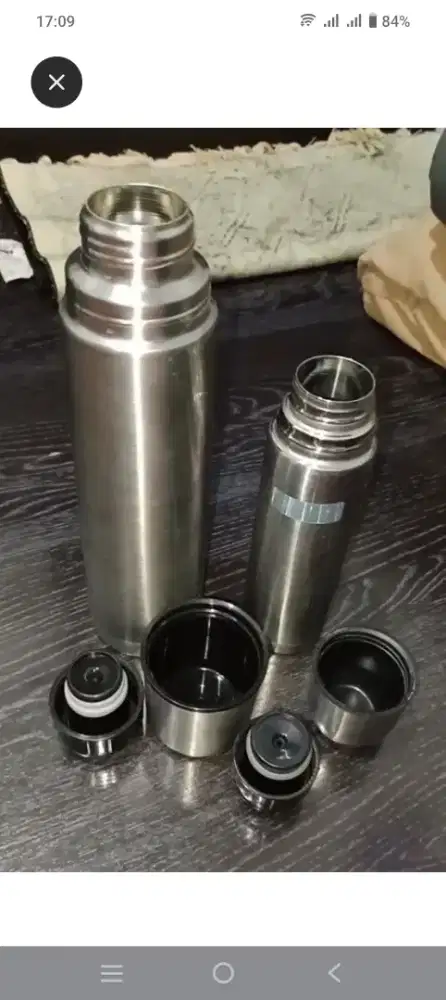 Dijual 2 pcs termos stainless steel