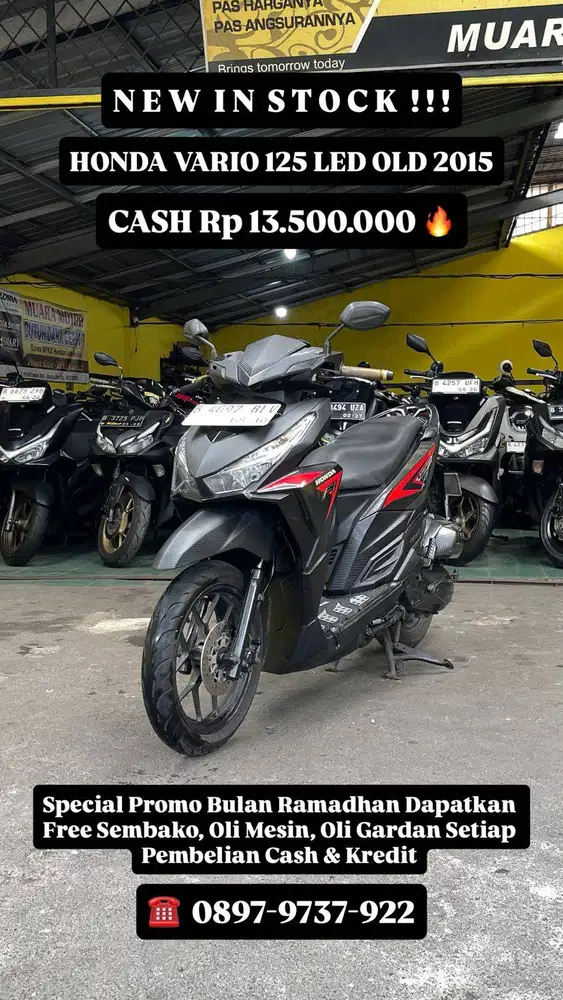 VARIO 125 LED OLD 2015 MESIN HALUS !!!