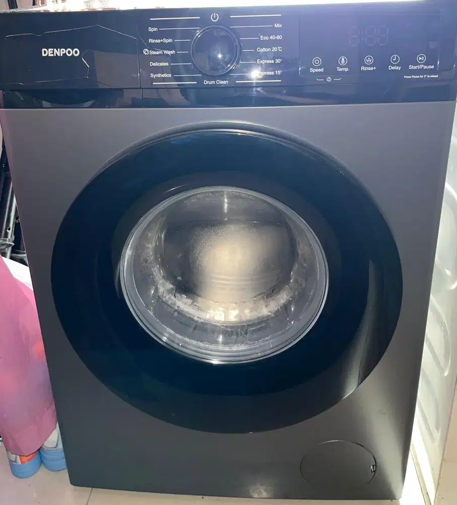 MESIN CUCI DENPO DFL1085 Dark grey