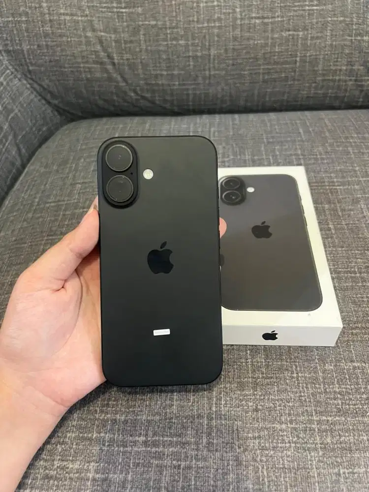 iPhone 16 Black 128gb Garansi Resmi iBox Fullset Nominus
