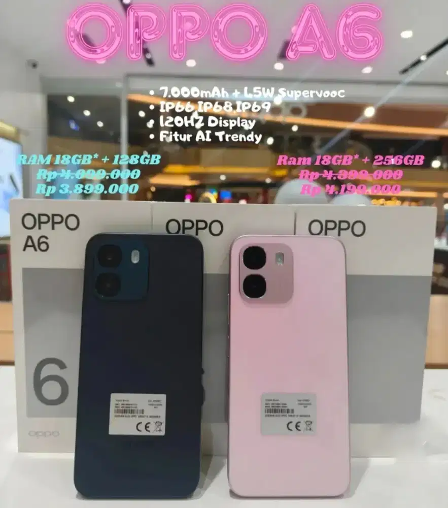 RAMADHAN SALE ||PROMO HP OPPO A6 SERIES GRATIS OPPO CARE DAN TWS OPPO