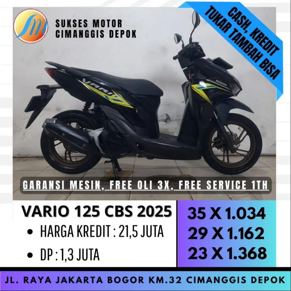 HONDA VARIO 125 ESP CBS KM ODO LOW UNIT MULUS FREE SERVICE 1TH