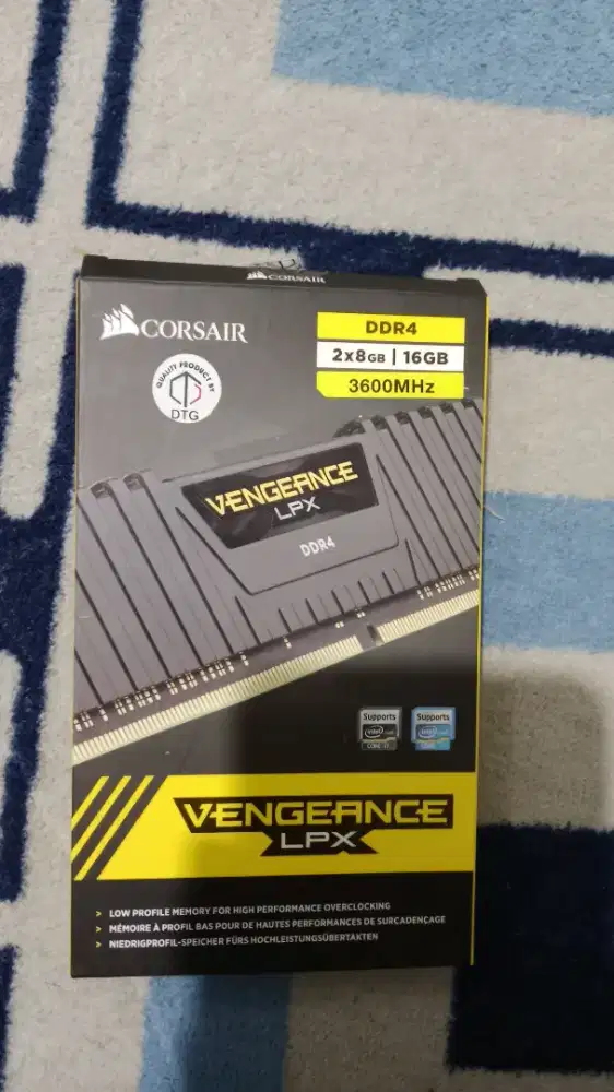 Ram Corsair vengeance LPX DDR4 3600mhz 16Gb (2*8Gb)