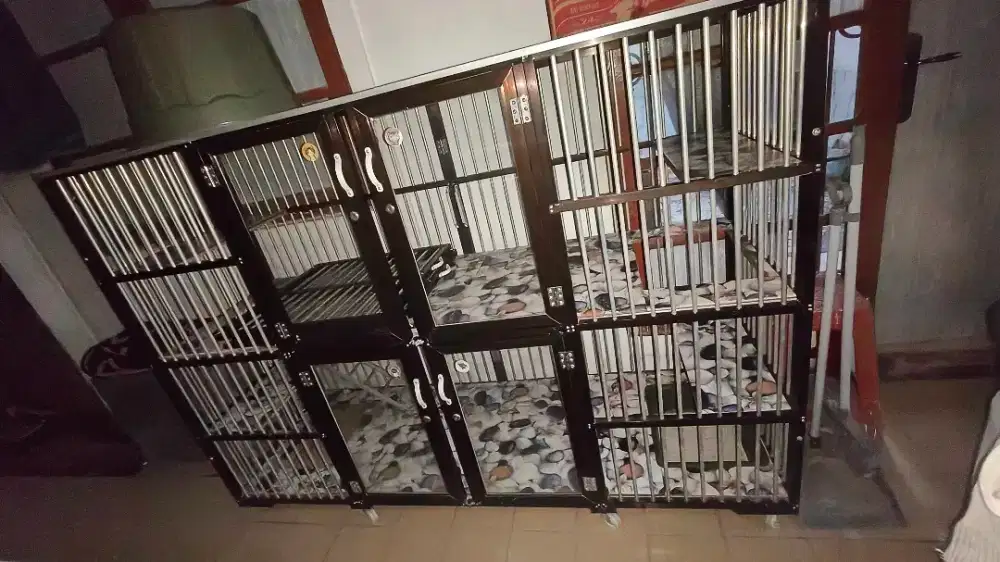 Turun harga Kandang Kucing Almunium 4Kamar