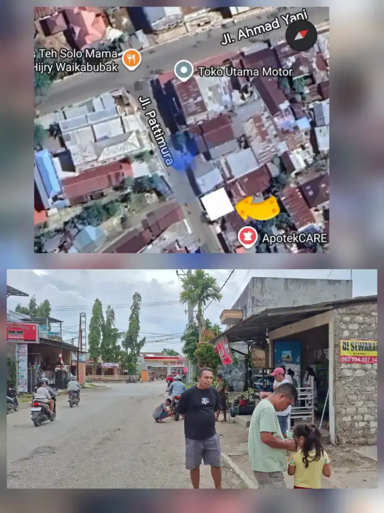 Lahan usaha strategis pinggir jalan umum