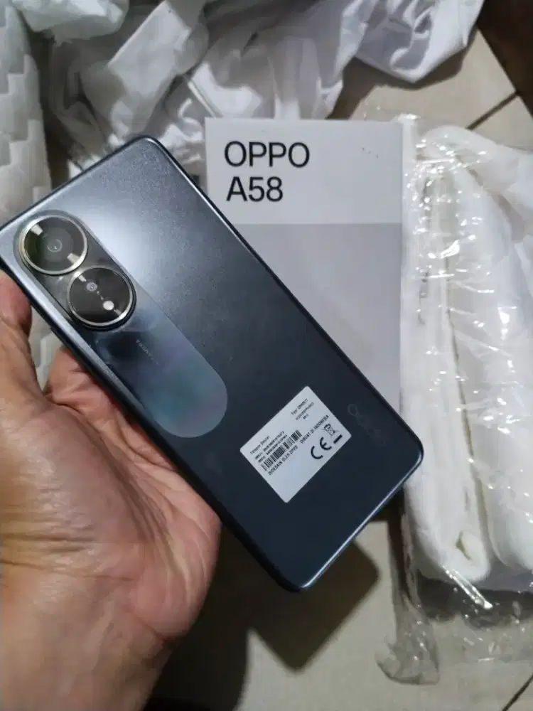 Jual HP Oppo A58 full set mulus