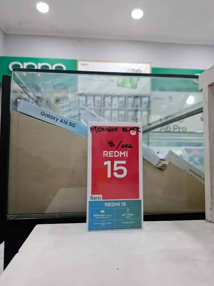 REDMI 15 8/256 NEW MURAH GARANSI RESMI