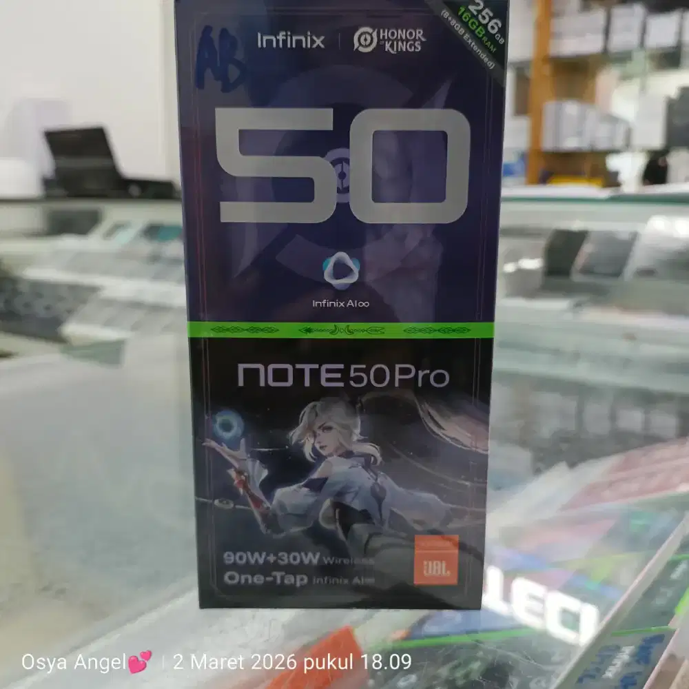 Infinix note 50 pro 4G 8/256 garansi resmi 12 bulan segel original