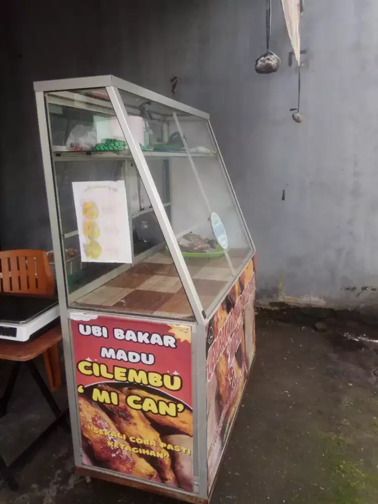 Rombong gerobak aluminium