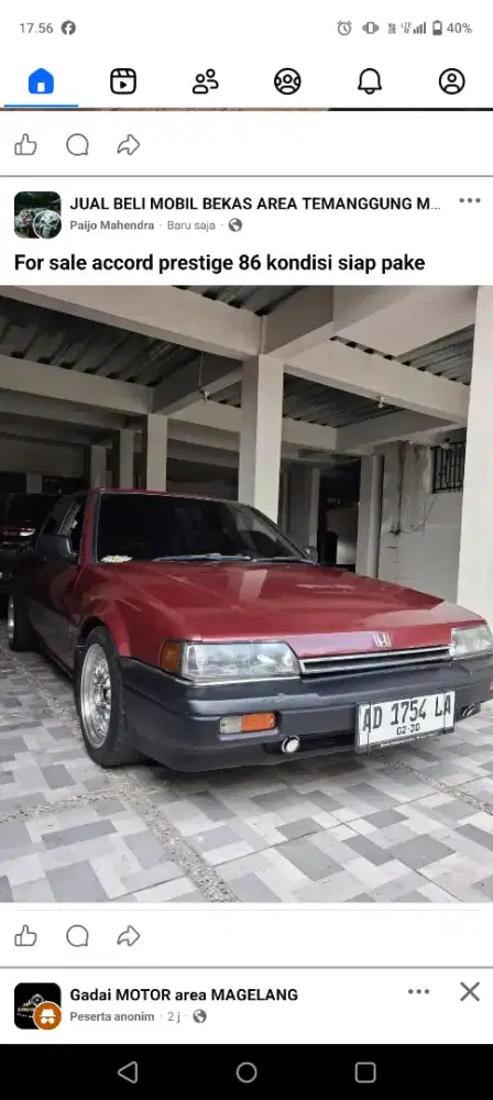 Jual accord prestige kondisi siap pake harga nego