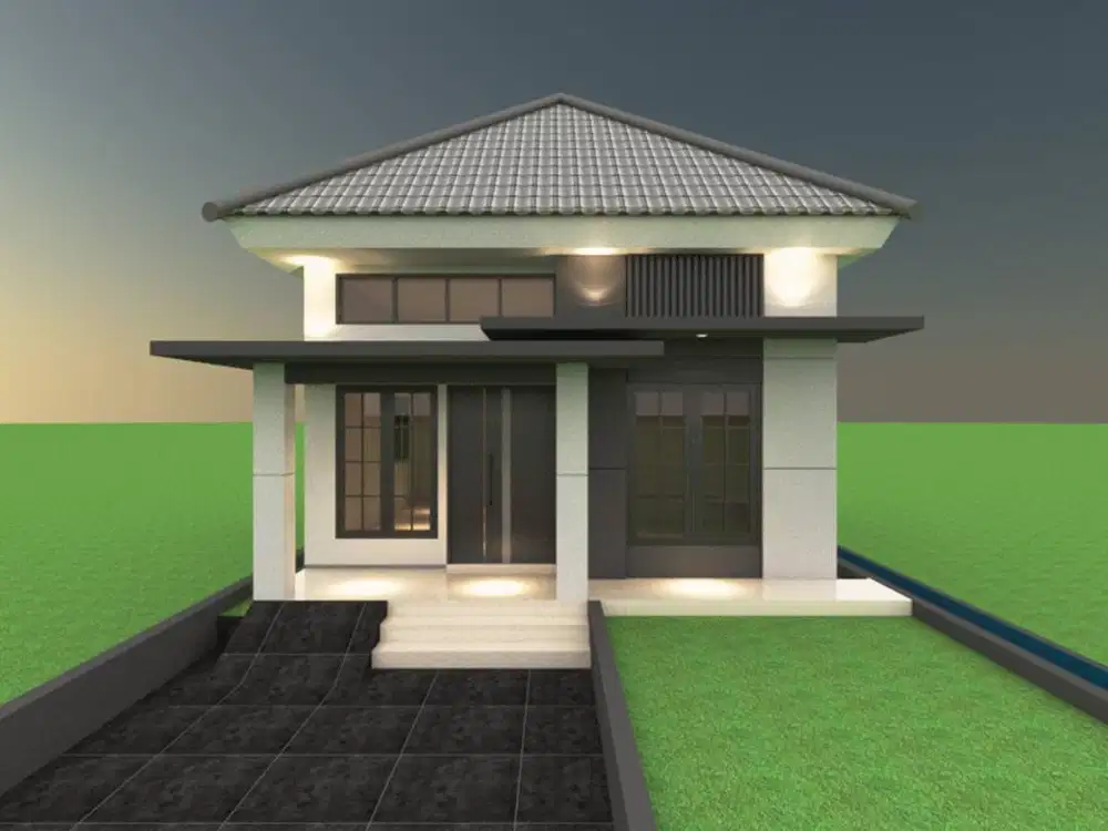 Jasa Desain Gambar & Jasa Kontraktor Amanah: Rumah Cantik, Kualitas Ok