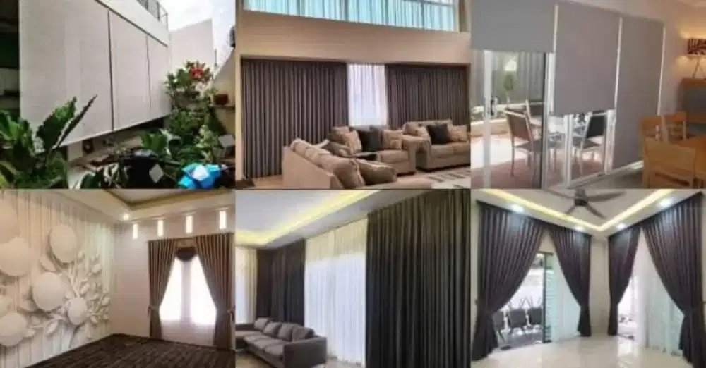 Gorden gordyn castem tirai wallpaper dinding castem panggilan