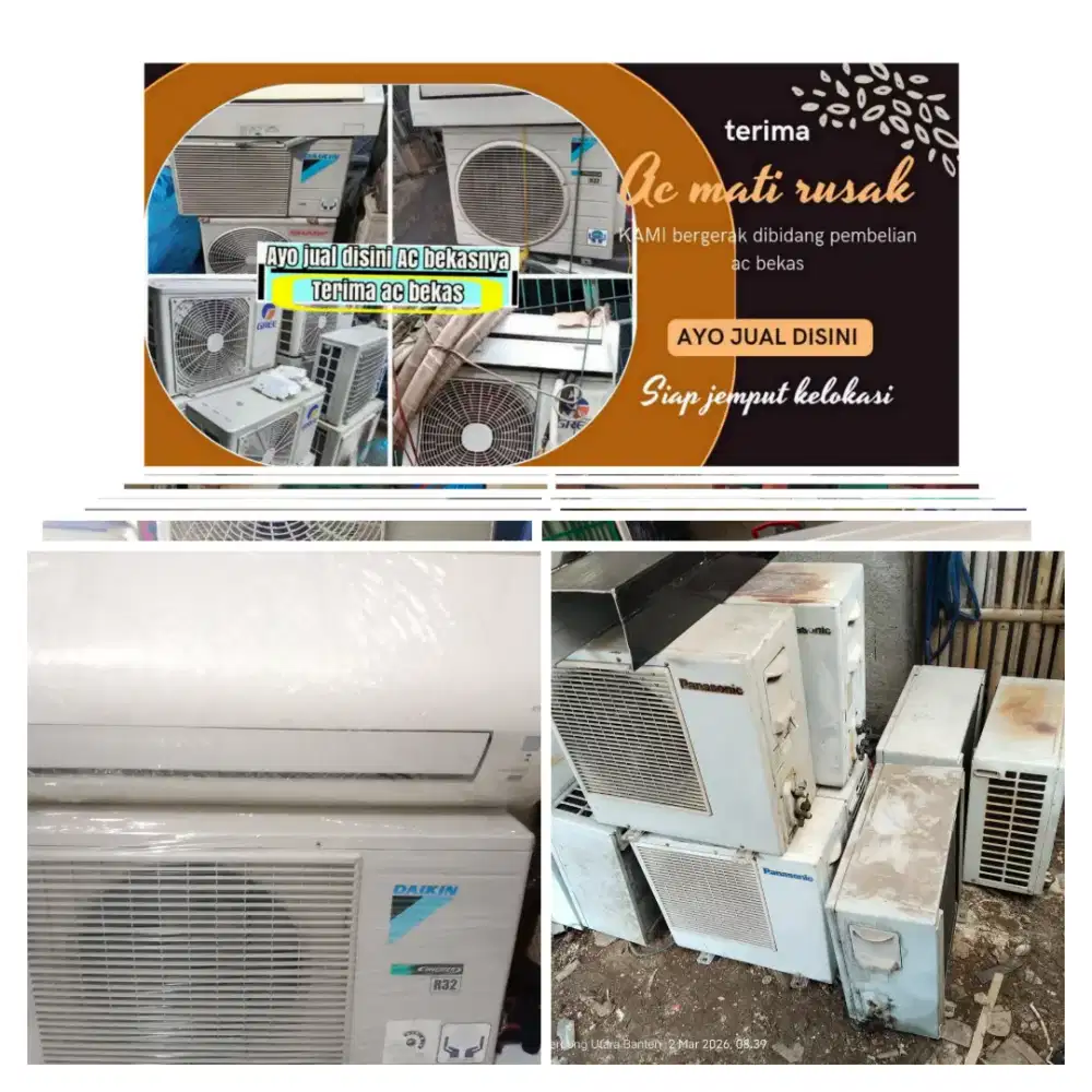 Terima ac bekas rusak