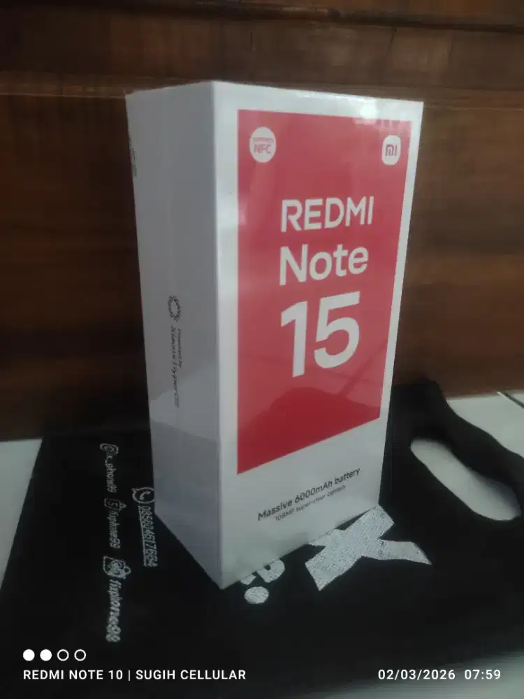 Redmi Note 15 4G 8/256Gb New Segel Box Garansi Resmi