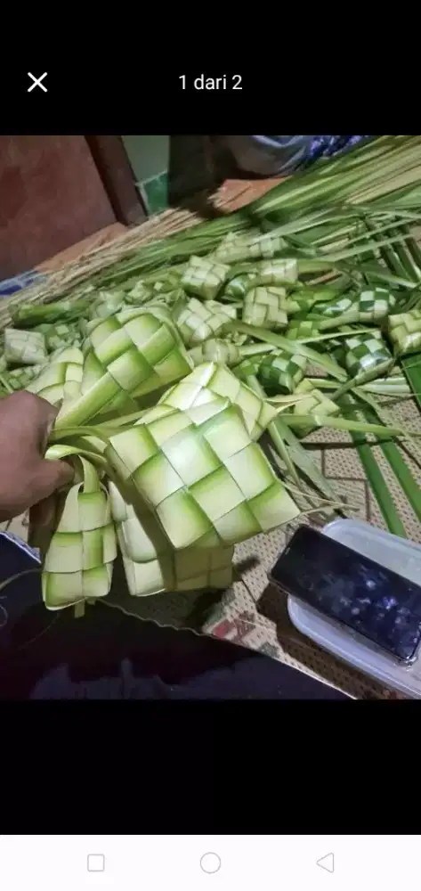 Jual janur dn ketupat,