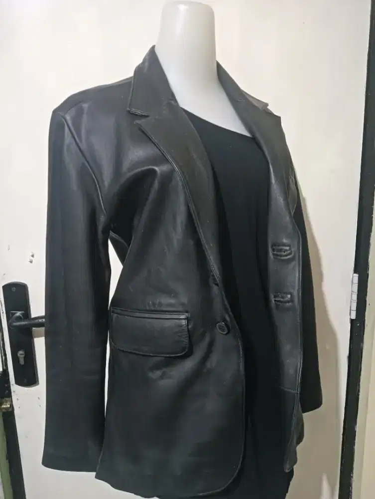 Jas / balzer kulit sapi asli utk cowo cew