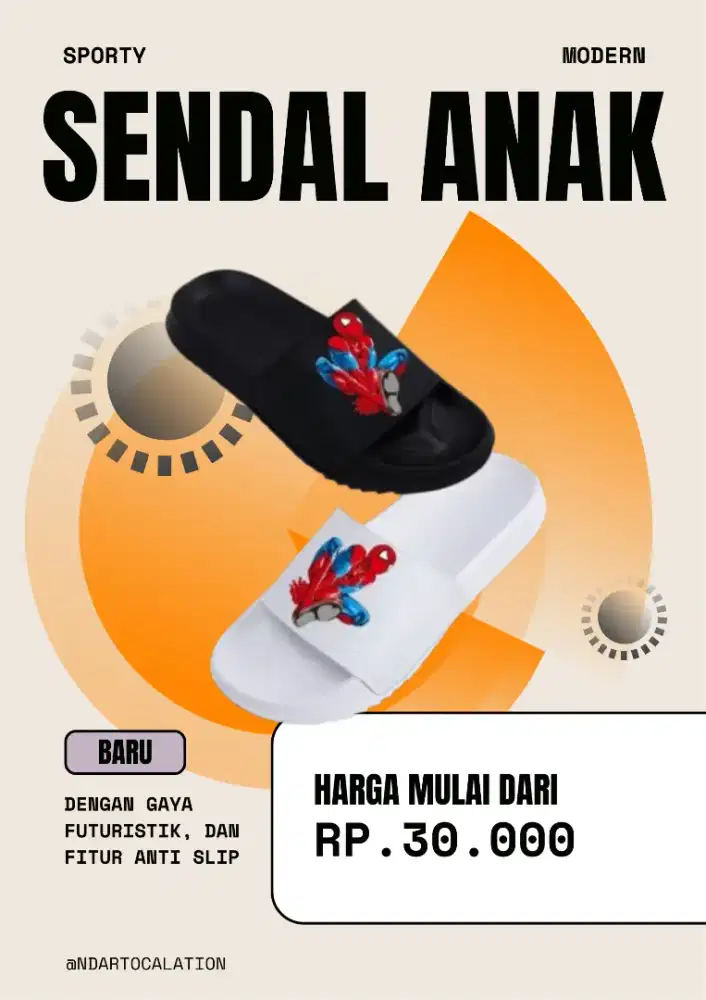 Asesoris sendal slop pria