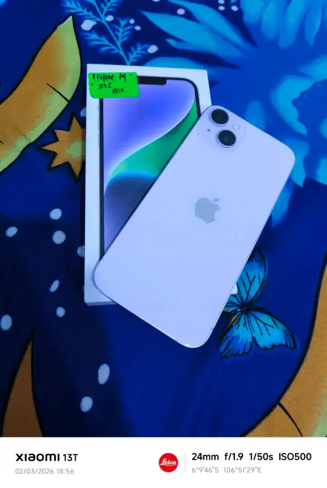 IPHONE 14 PLUS 256GB  RESMI IBOX FULL MULUS LIKE NEW