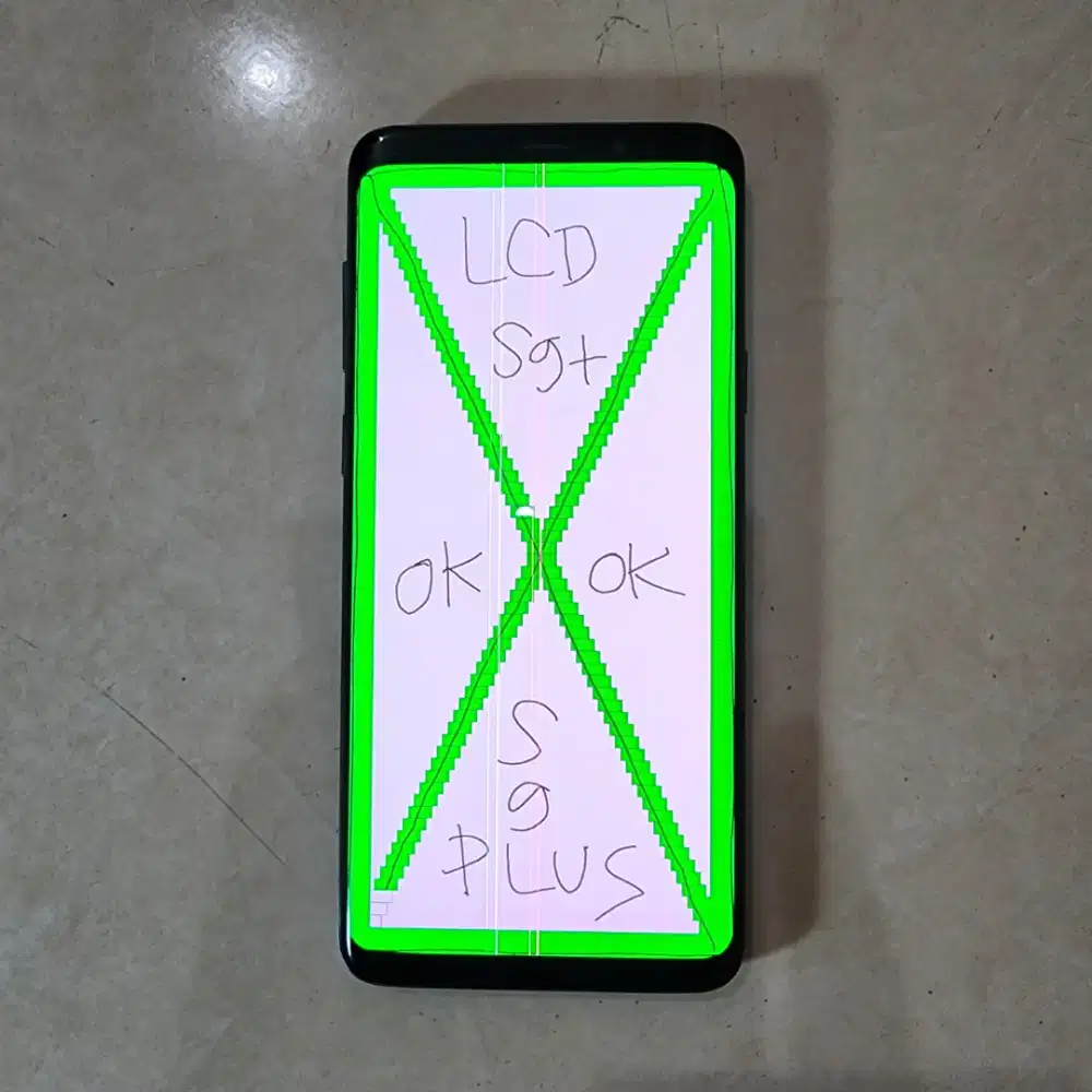 LCD SAMSUNG GALAXY S9 PLUS ORIGINAL FULLSET FRAME WARNA BIRU