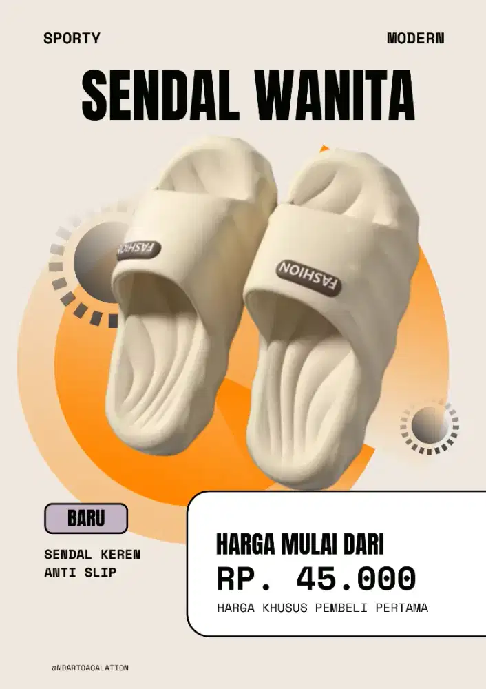 Sendal slop untuk pria dan wanita