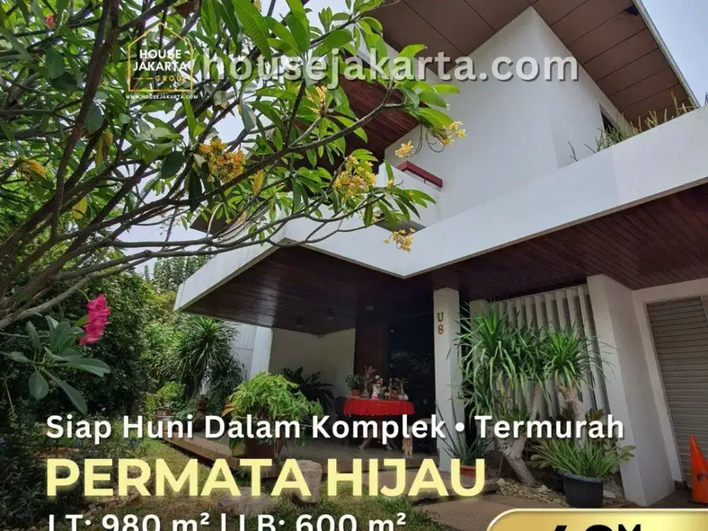 Rumah Permata Hijau Dalam Komplek . Private Pool . Taman Luas